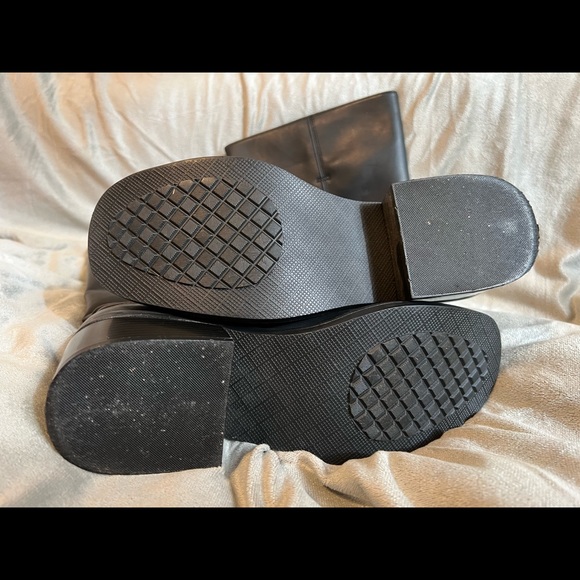 Size 8: Smooth Black, Rampage Mid-Calf Boots, EUC - Picture 4 of 7